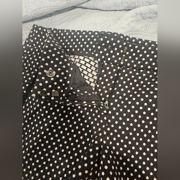 Cynthia Rowley Black And White polka dot Dress shorts Cotton Size 6 Like New! - Picture 3 of 6